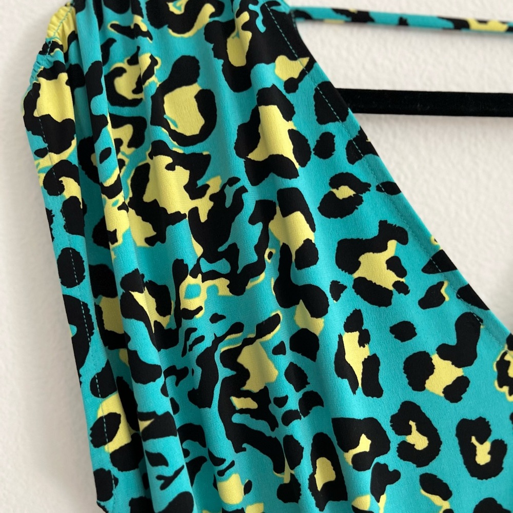 IMAN Blue and Yellow Sundress V-Neck - Picture 3 of 11